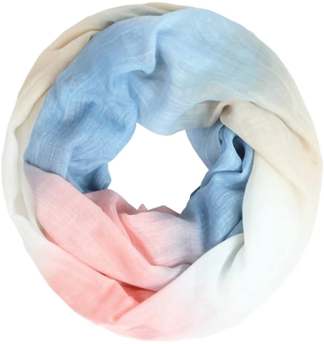 Ibenzoa® Trendy Damessjaal met Kleurverloop en Glitters, Zacht en Comfortabel voor Alle Seizoenen