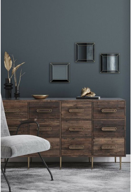 Shadora Set de 3 Miroirs Miroirs muraux Akio Goud