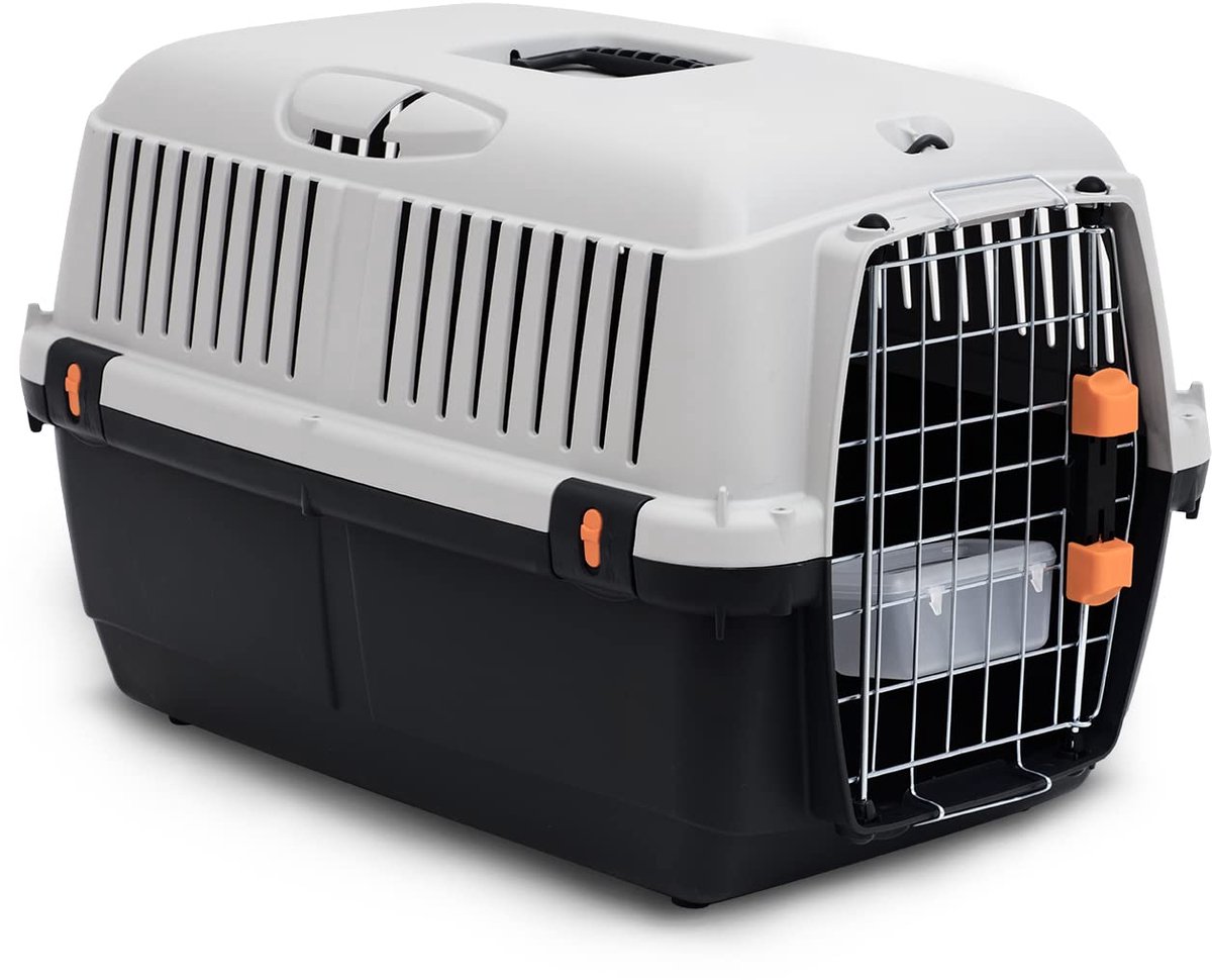 Transportbox voor huisdieren - goedgekeurd - zwart - stevig