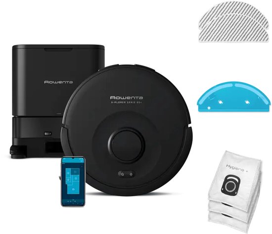 Rowenta X-Plorer 85+ Robotstofzuiger Zwart met Dweilfunctie - Rowenta - €279,00