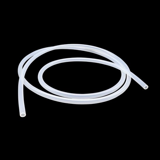 iMeistek siliconen buis 4 mm binnendiameter x 7 mm buitendiameter 4 meter, flexibele voedingskwaliteit slang siliconen buis water lucht buis pijp transparant