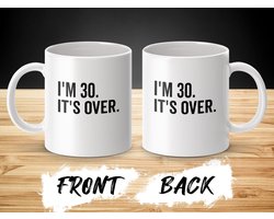 Dertig en voorbij Mok, Grappige 30e Verjaardag, Humor Mok Cadeau, 30 Jaar Oud Cadeau Idee, Verjaardag Mok, 30e Verjaardagscadeau