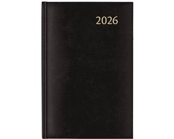 Aurora Florence - Dag Agenda 2026 - Zwart - Hardcover - Dag per pagina - A5 (14x21cm)