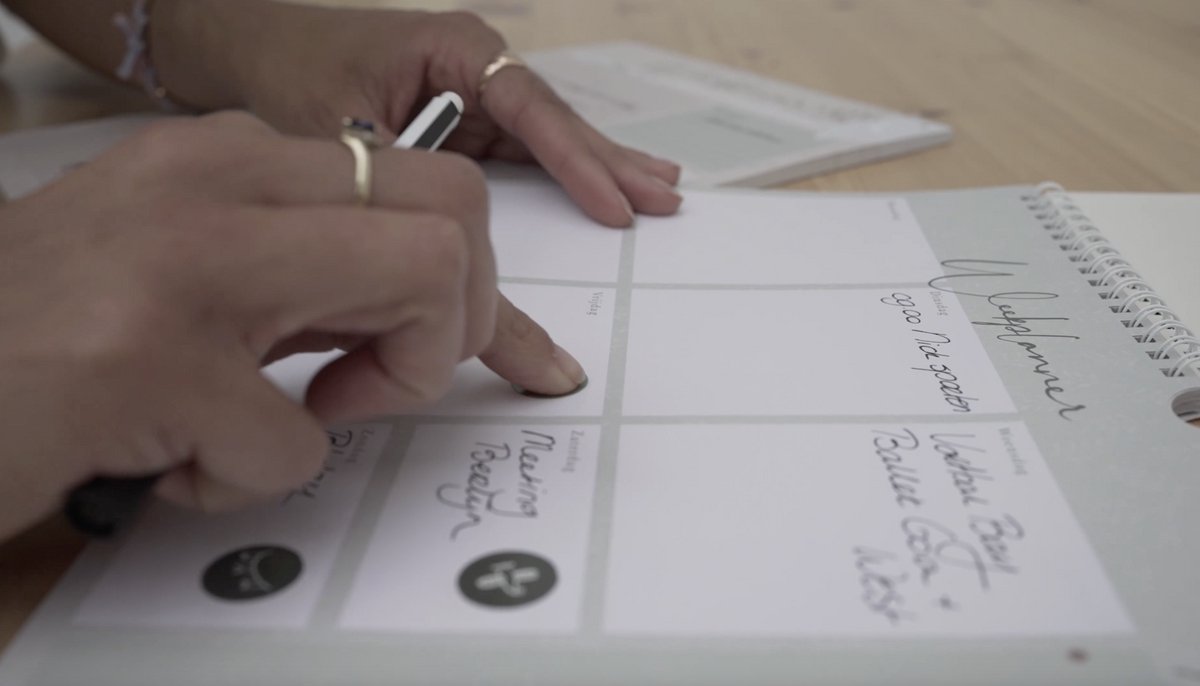 Maan Amsterdam Weekplanner - Inclusief stickervel - To do planner - Ongedateerd - A4 - Eclipse — afbeelding 4