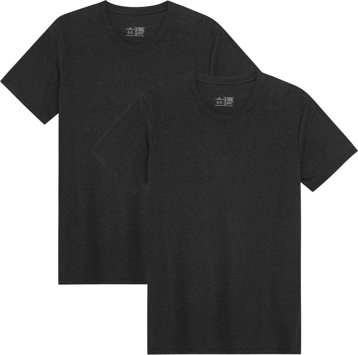 DANISH ENDURANCE T-Shirt voor Heren- Crew Neck- Zwart - Maat M