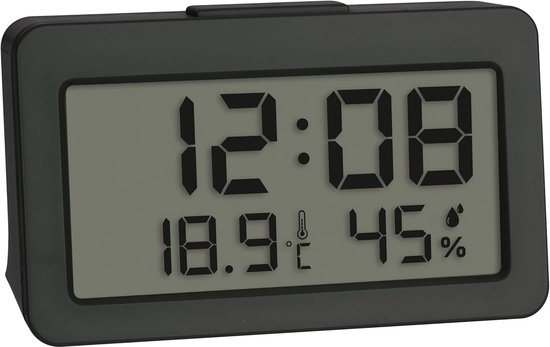 Lafocuse Digitale wandklok met afstandsbediening, 33 cm LED-display grote digitale klokken met instelbare helderheid, aftellen en timer, temperatuur, datum voor woonkamer thuiskantoor sportschool