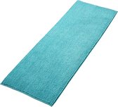 Badmat Anti-Slip Chenille - Super absorberend - 1 stuk - Turkoois - 50x150 cm