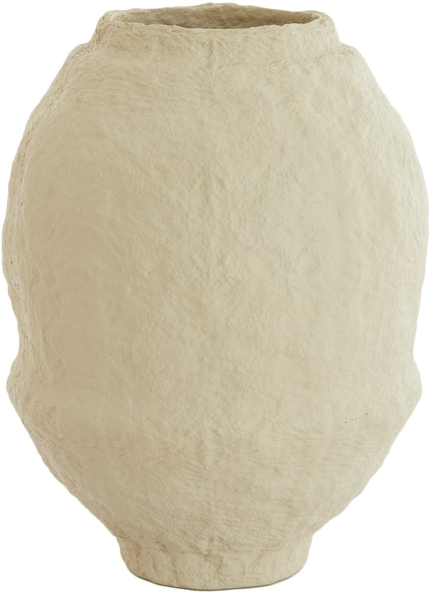 Light&living Vaas deco Ø45x60 cm LEANO mat beige