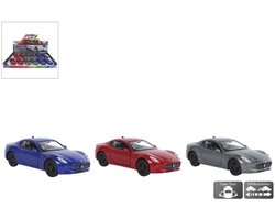 Welly Maserati Gran Turismo Folgore verkoop per stuk die cast pull back motor 12cm speelgoed auto