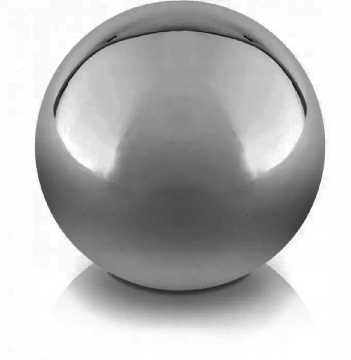 Polnix Serie - Decoratieve Keramische Kogel - Zilver - 11 cm