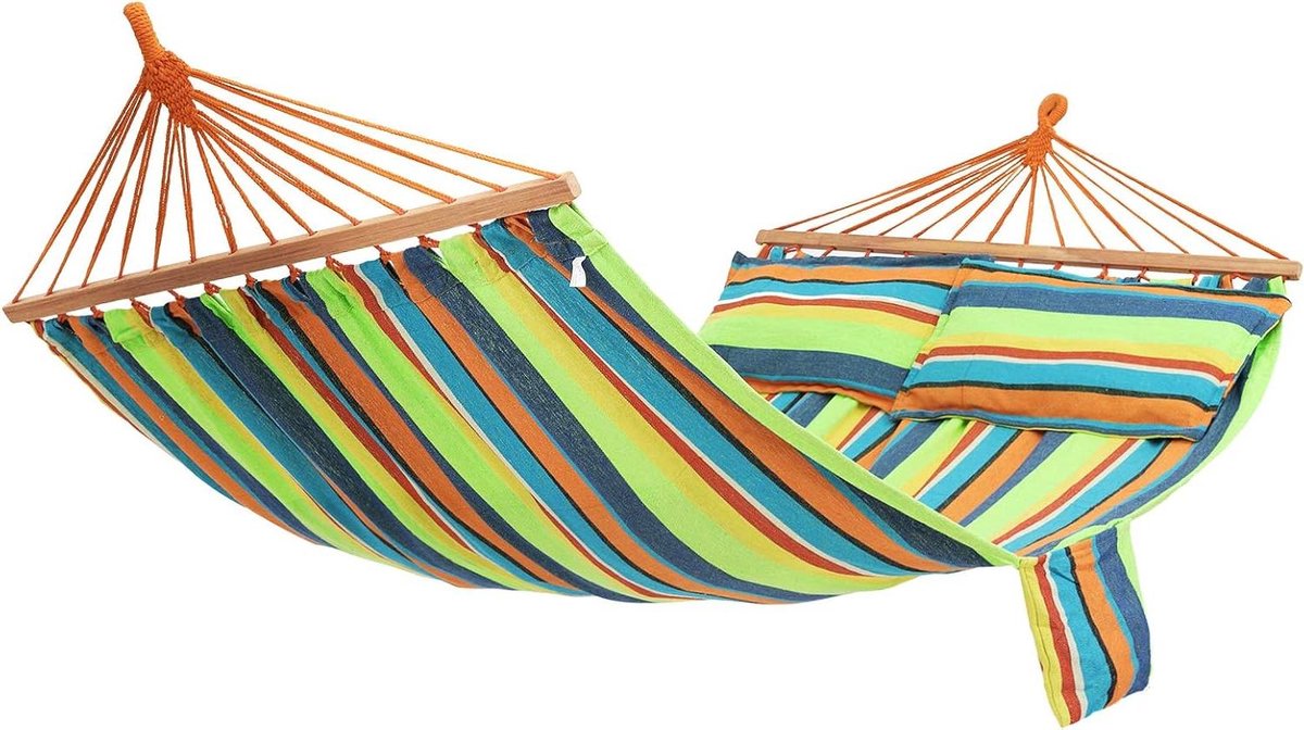Outdoor Multi-Person Hammock Portable and Breathable 210 x 150 cm TÜV Rheinland 300 kg Static Load Capacity for Outdoor Garden