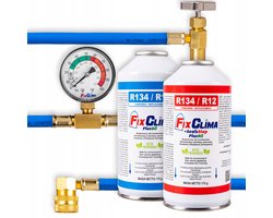 AUTO-AIRCO VULSET GASKOELMIDDEL R134A + 3IN1