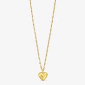Bijoux Wolff - Collier Love Heart - 40 cm - Plaqué or 18 carats