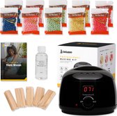 Bolusso Ontharing Set - Wax Apparaat met 1000 Gram Wax beans - 5 Soorten Wax Bonen - 50 Wax Staafjes - Gratis Afterwax - NIEUW model - Wax Heater - Ontharingsapparaat - Unisex Ontharingsset - Wax starterskit