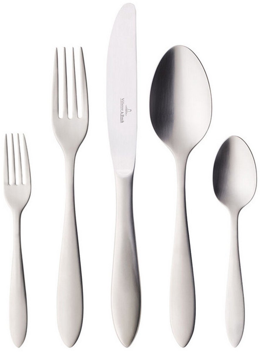 Villeroy & Boch  Arthur Bestekcassette - 30 delig - 44 x 28 x 5 cm - Geborsteld RVS