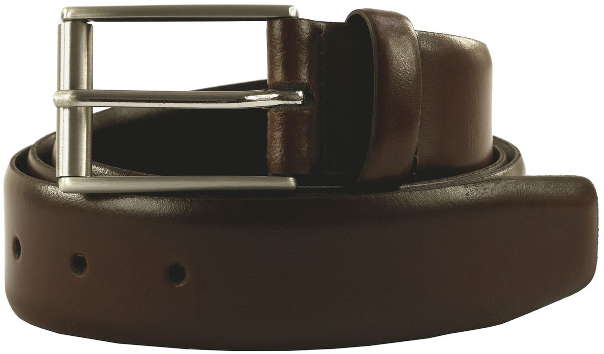 strellson Leren riem Men's Belt W100 Dark Brown donkerbruin