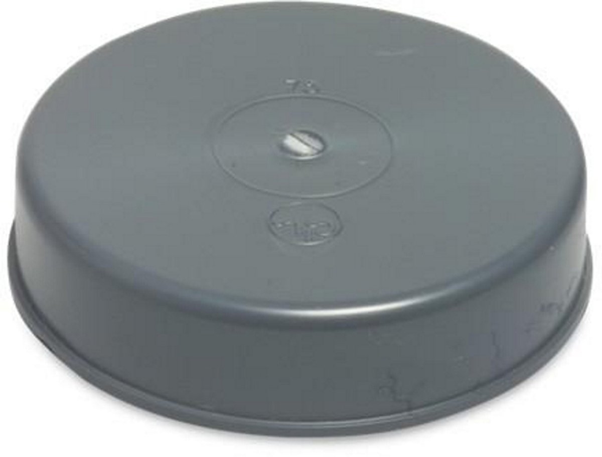 PVC eindkap – 110 mm lijmmof grijs KOMO