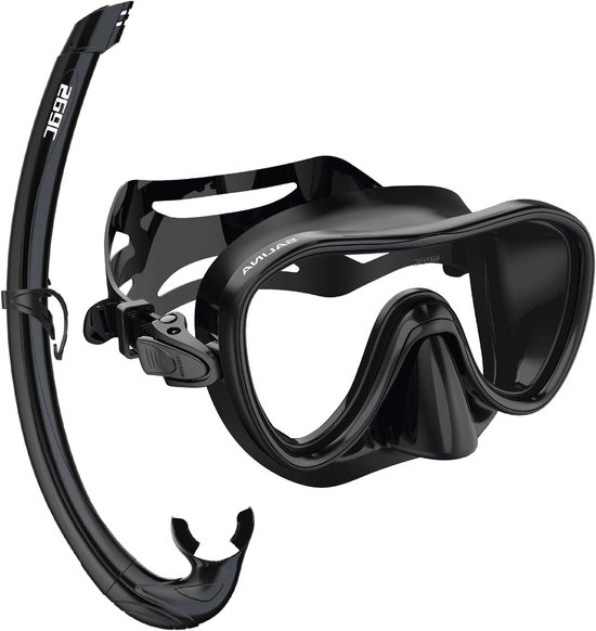 Ensemble de plongée Salina avec masque et tuba en Siliconen pour la plongée en apnée - Adultes et Enfants