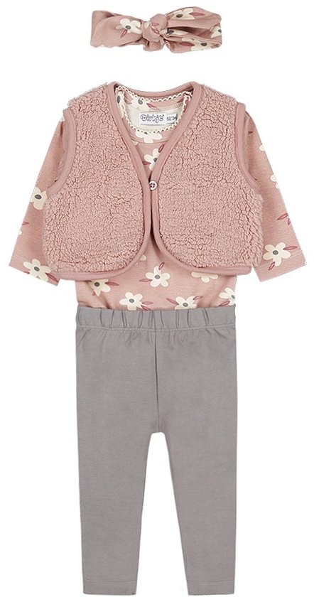 Dirkje Meisjes Kledingset - Light mauve