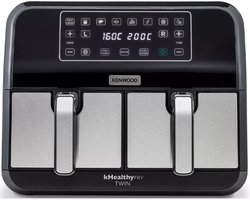 Kenwood HFM20.000MB friteuse Dubbel 8 l Vrijstaand 1700 W Heteluchtfriteuse Zwart