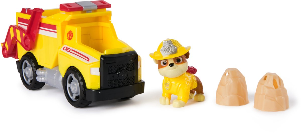 PAW Patrol - Brandweerredding - Rubble's kiepwagen - speelgoedauto met speelfiguur — afbeelding 6