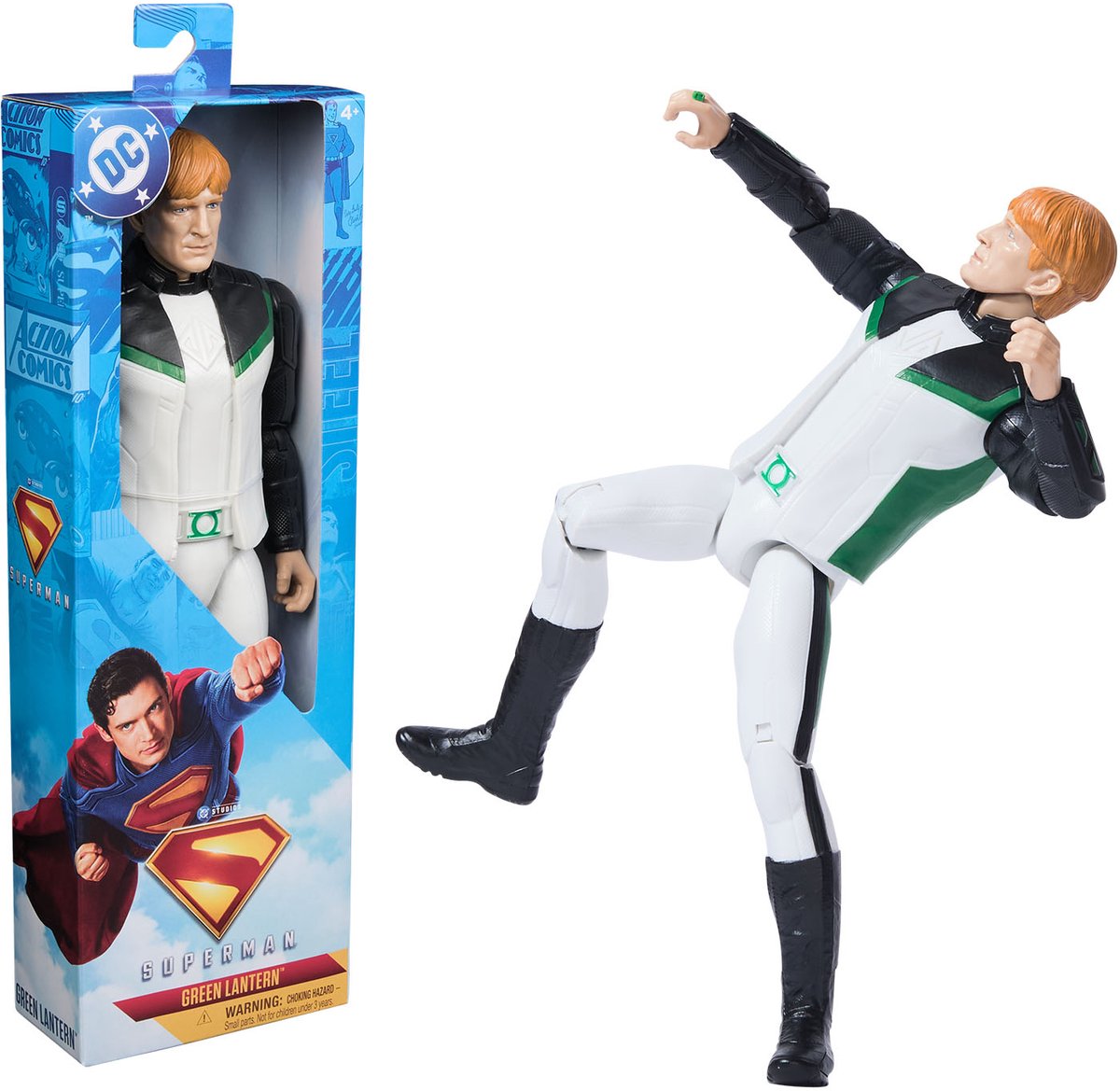 DC Comics, Superman Green Lantern superhelden actiefiguur van 30 cm, kinderspeelgoed, fantasiespel