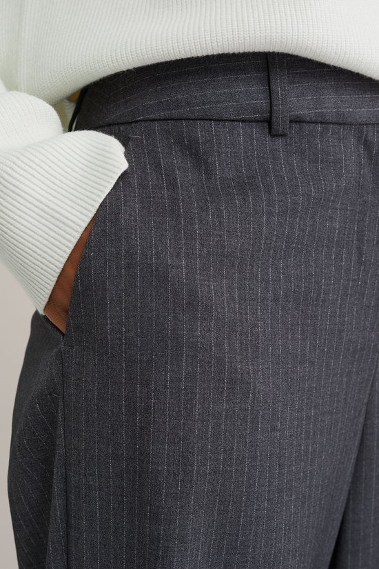 Pantalon large à fines rayures pour femme WE Fashion