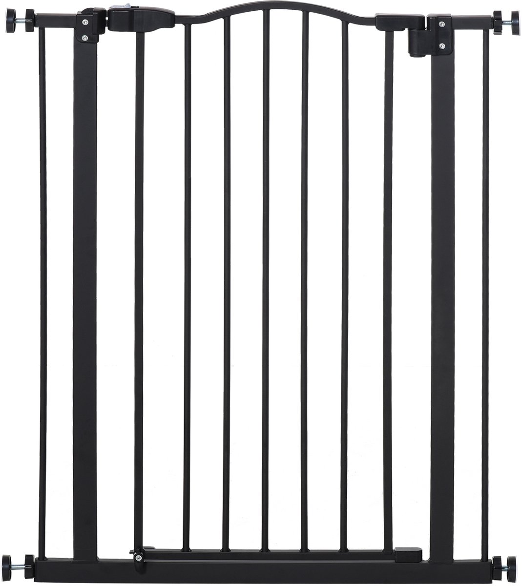 PawHut-Huisdierpoort-Metaal-1x80x94cm-Zwart