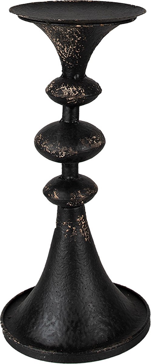 Clayre & Eef Kandelaar 34 cm Zwart Metaal