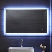 Miroir - Miroir avec éclairage - Miroir de salle de bain - LED - Koper et sans plomb - 80 x 60 cm - Glas