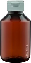 Bouteilles Plastique Vides 100 ml - 10 pièces - PET Marron 28 rechargeables - avec bouchon flip blanc - vides