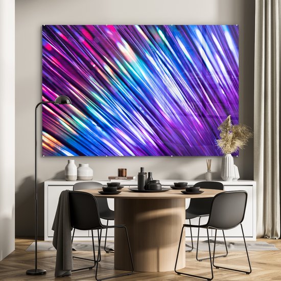 Peinture sur Verre - Couleurs Vives de l'Arc-en-Ciel - 180x120 cm - Peintures sur Verre Peintures - Photo sur Glas