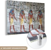 Peinture sur Verre - Pharaons sur Mur - 60x40 cm - Peintures sur Verre Peintures - Photo sur Glas