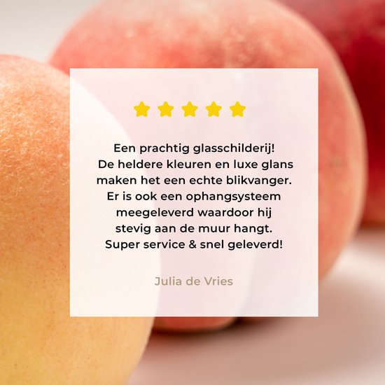 MuchoWow® Peinture sur Verre - Gros plan du dessous d'une pêche - 120x80 cm - Peintures sur Verre Acrylique - Photo sur Glas