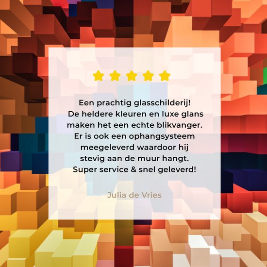 Peinture sur Verre - Figure Abstraite - 180x120 cm - Peintures sur Verre Peintures - Photo sur Glas