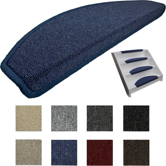 federatie Het spijt me verontschuldiging Trapmatten 13x Lima blauw 56x17x3,5cm | bol.com