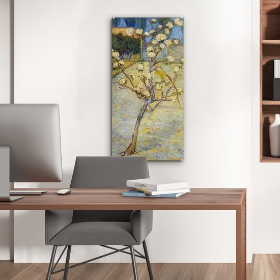 Peinture sur verre - Poirier en fleur - Vincent van Gogh - 40x80 cm - Peintures sur Verre Peintures - Photo sur Glas
