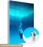 Peinture sur verre - Un plongeur se plonge - 60x80 cm - Peintures sur Verre Peintures - Photo sur Glas