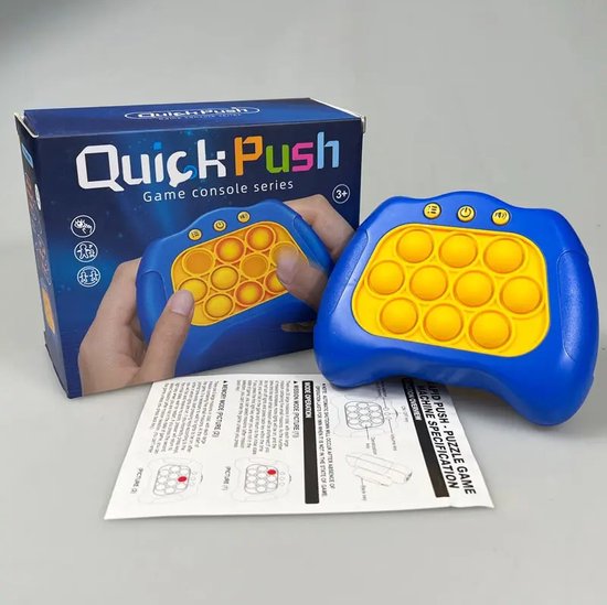 Pop-it Quickpush Bleu Clair - Électronique - Jeu Pop-it - Entraîneur de  mémoire - Test