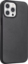 iPhone 14 Pro hoesje Leer Zwart geschikt voor MagSafe - 6,1 inch