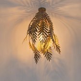 QAZQA botanica - Retro Plafondlamp - 1 lichts - Ø 450 mm - Goud/messing -  Woonkamer | Slaapkamer | Keuken