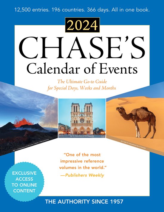 Chase's Calendar of Events 2024 9781636714073 Editors Of Chase'S