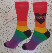 Love-Regenboog-LGBTQ-Socks-Sokken-Cadeau-Unisex-One Size