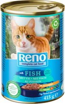 Reno - Kattenvoer Natvoer - Vis in saus - 12 x 415g