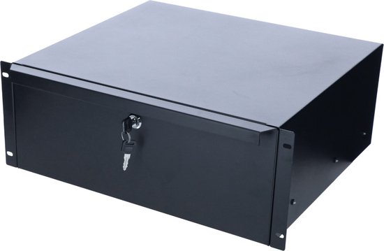 DSIT 19 inch afsluitbare lade van metaal - 4U - geschikt voor serverkast - patchkast en flightcase