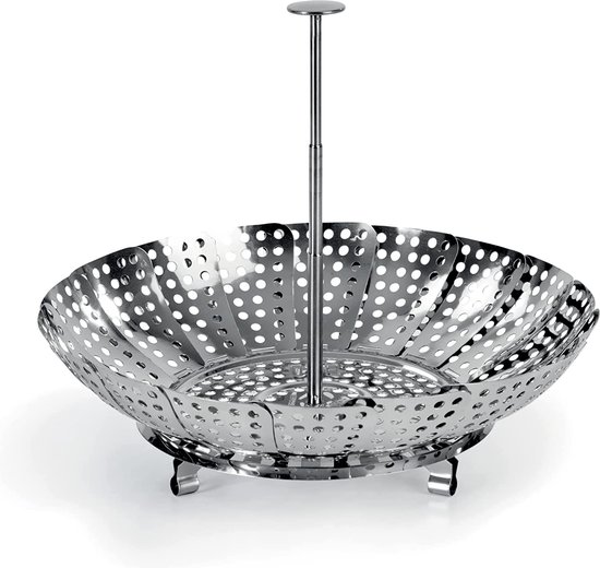 Barazzoni The Inoxidabili Saltapasta Wok, staal, zilverkleurig, 28 cm