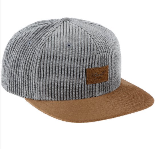 Reell 6 panel Suede cap snapback Silver Cord