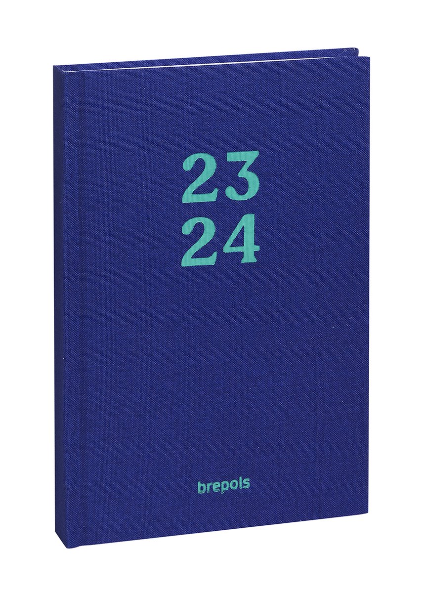 Brepols Schoolagenda 2023-2024 - RAINBOW - Dagoverzicht - Donkerblauw - 11.5 x 16.9 cm
