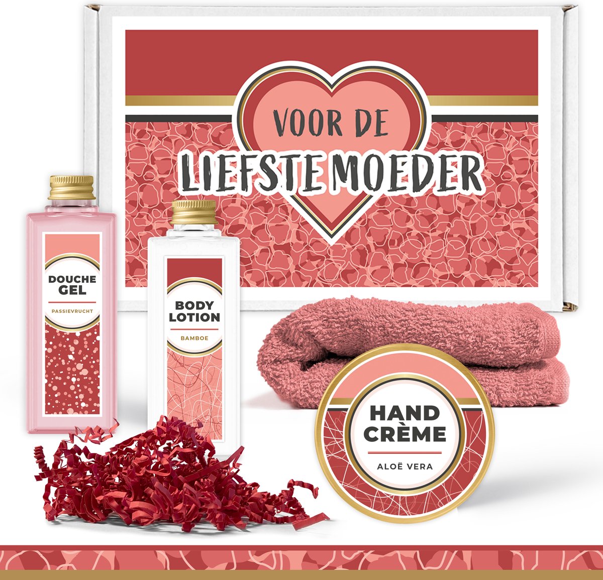 Goedkoopste Brievenbus cadeau Voor de liefste moeder - 4 Producten - 300 Gram | Brievenbusdoosje Doosje - Moederdag - Voor Mama - Verjaardag - Vrouw - Brievenbuspakketje Pakketje - Brievenbuscadeautje Cadeautje - Cadeaupakket Cadeaupakketje