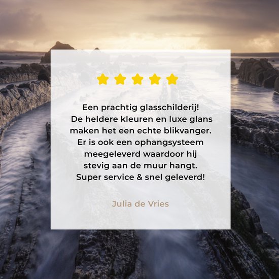 MuchoWow® Glasschilderij 30x20 cm - Schilderij acrylglas - Zee - Zand - Nacht - Foto op glas - Schilderijen